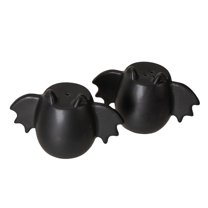 Bat Wing Ceramic Salt and Pepper Shakers