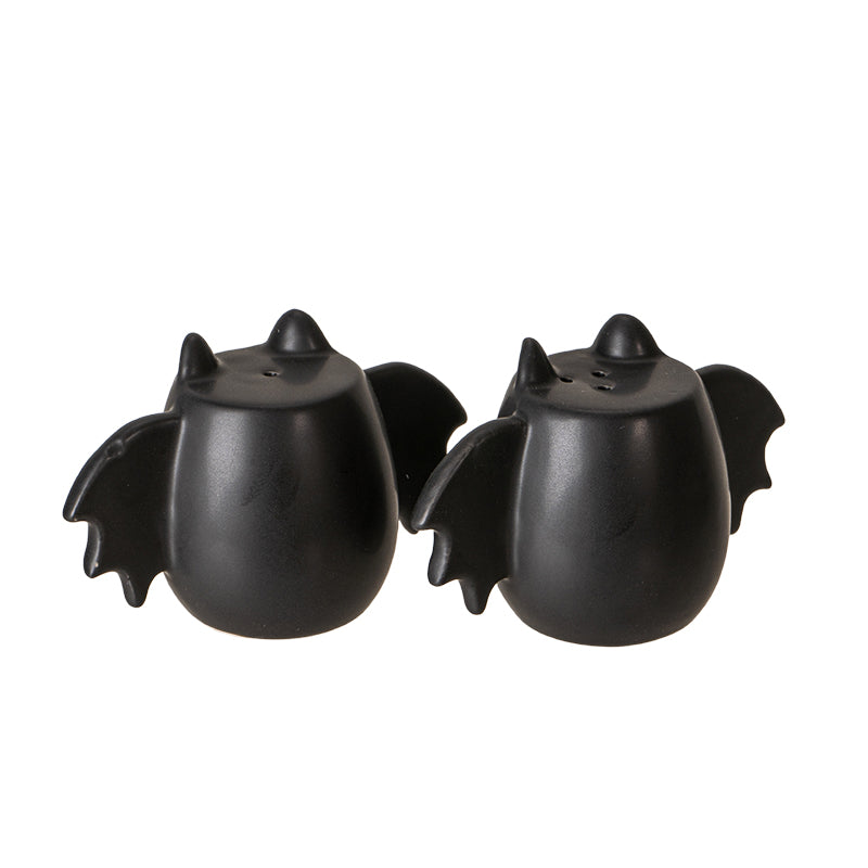 Bat Wing Ceramic Salt and Pepper Shakers