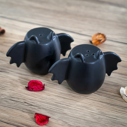 Bat Wing Ceramic Salt and Pepper Shakers