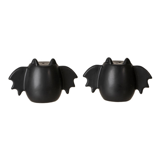 Bat Wing Ceramic Salt and Pepper Shakers
