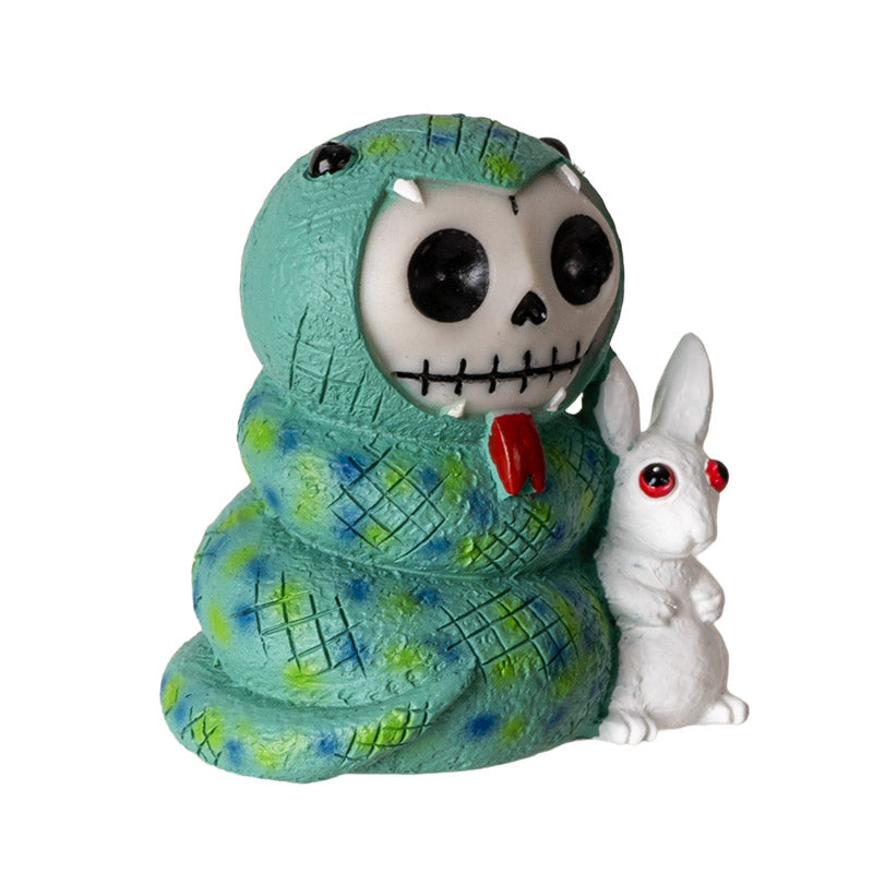 SSStevie Furrybones in Snake Costume with White Rabbit Friend