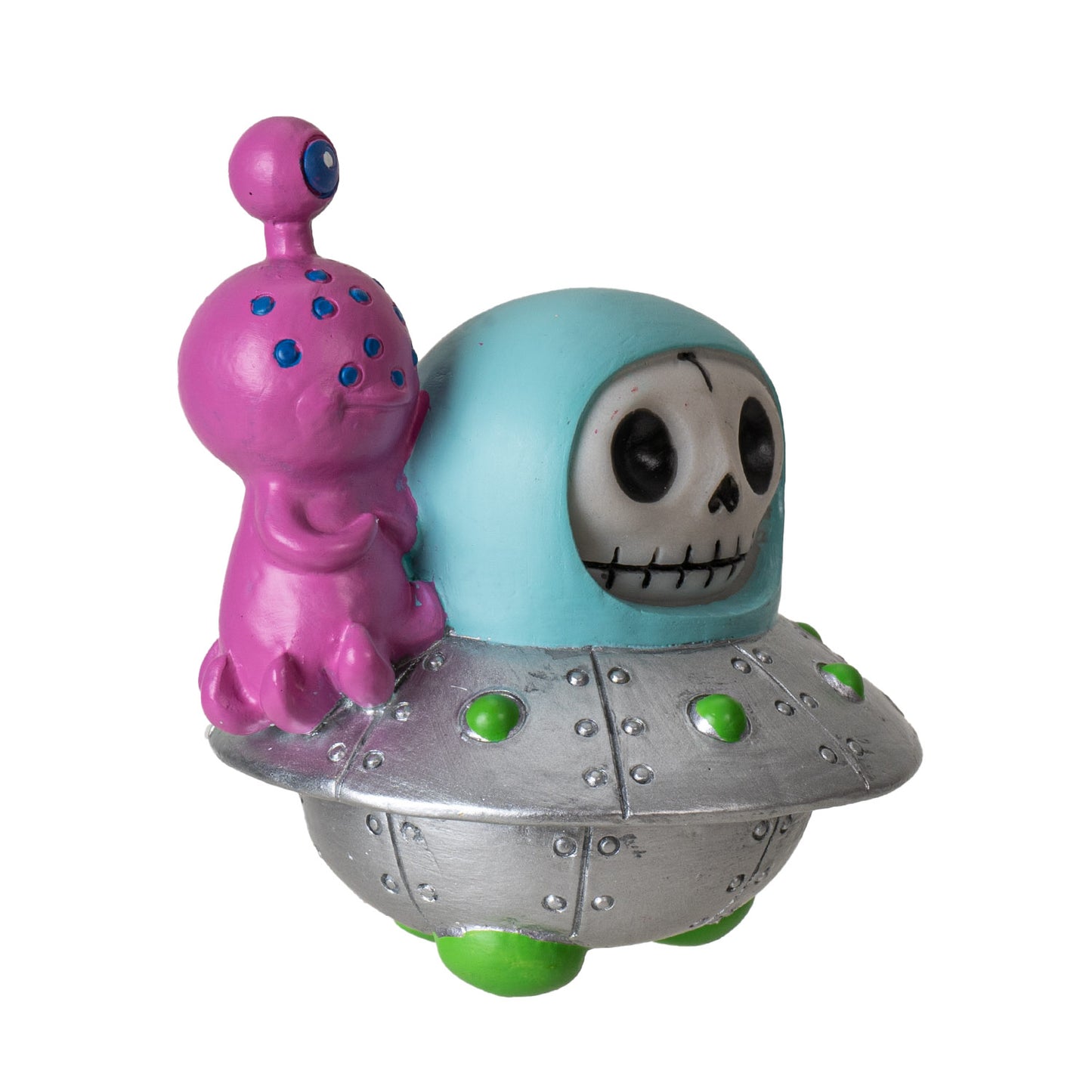 UFO Furrybones Astronaut in Spaceship Costume with Alien Buddy