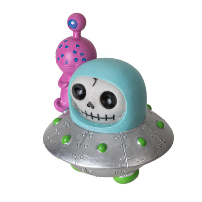 UFO Furrybones Astronaut in Spaceship Costume with Alien Buddy