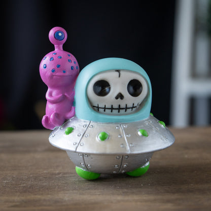 UFO Furrybones Astronaut in Spaceship Costume with Alien Buddy