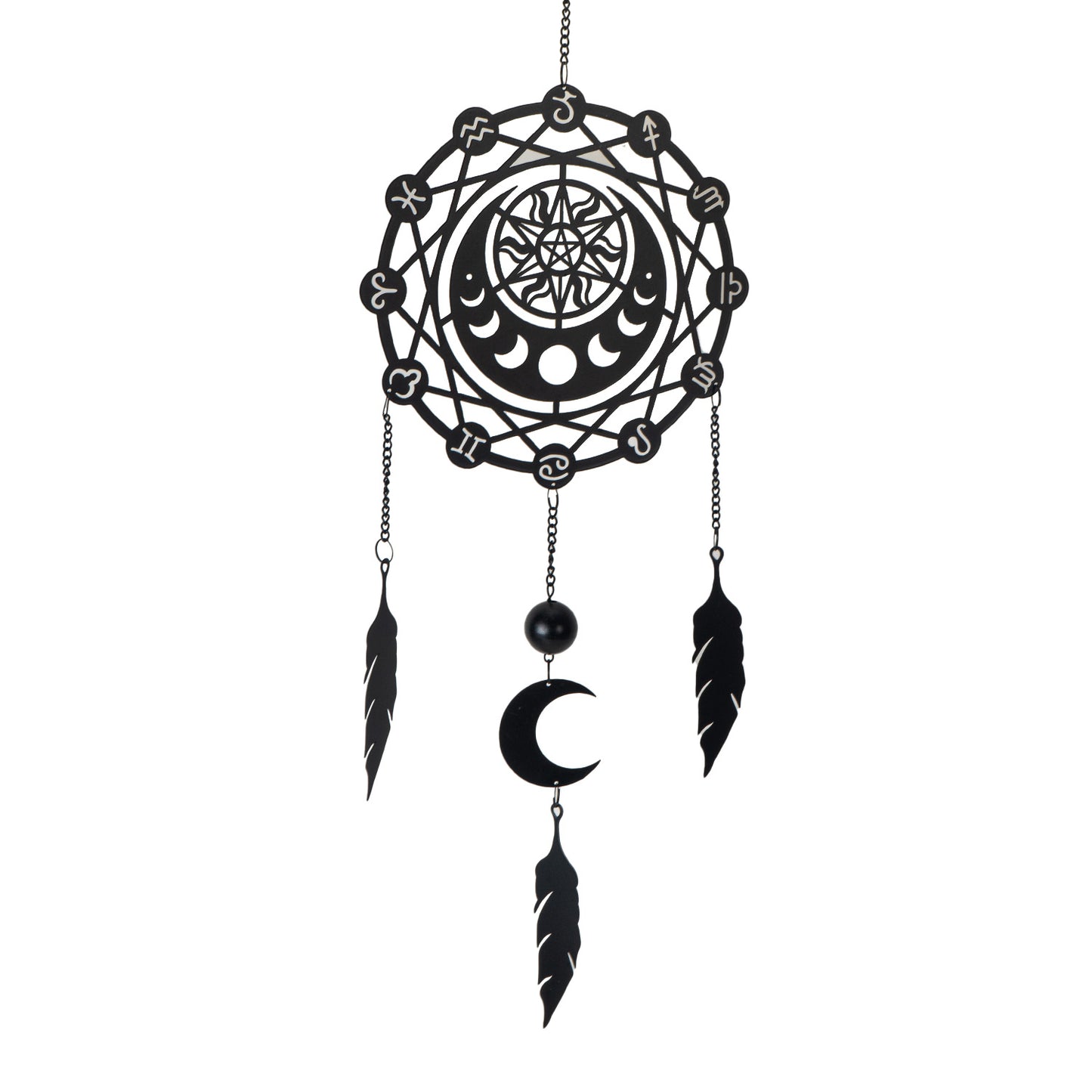 Zodiac Dream Catcher Wall Hanging Decoration by Alchemy England