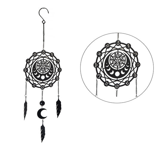 Zodiac Dream Catcher Wall Hanging Decoration by Alchemy England
