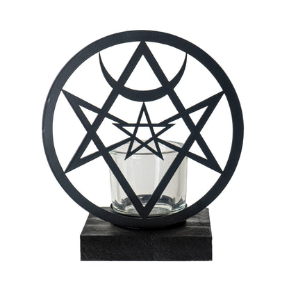 Unicursal Hex Tea Light Holder by Alchemy England