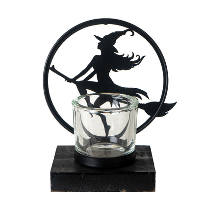 Witch by Moonlight Tea Light Holder by Alchemy England