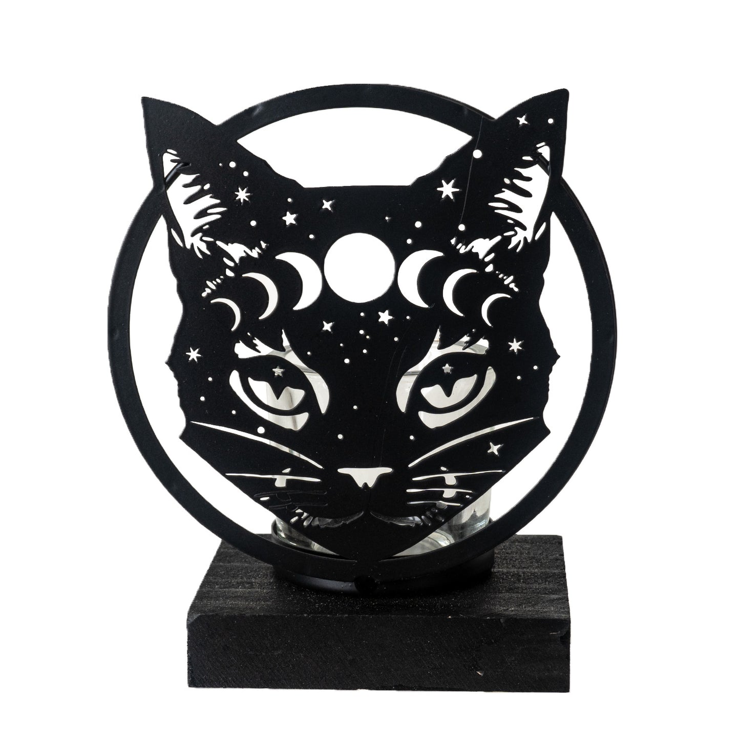 Celestial Cat Tea Light Holder by Alchemy England