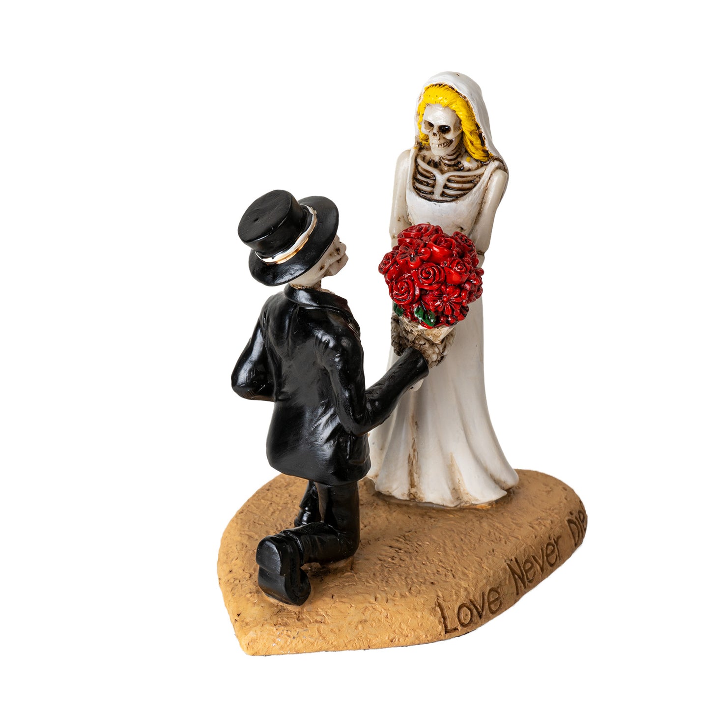 Til Death Do Us Part Skeleton Couple Figurine Love Never Dies Wedding Decor