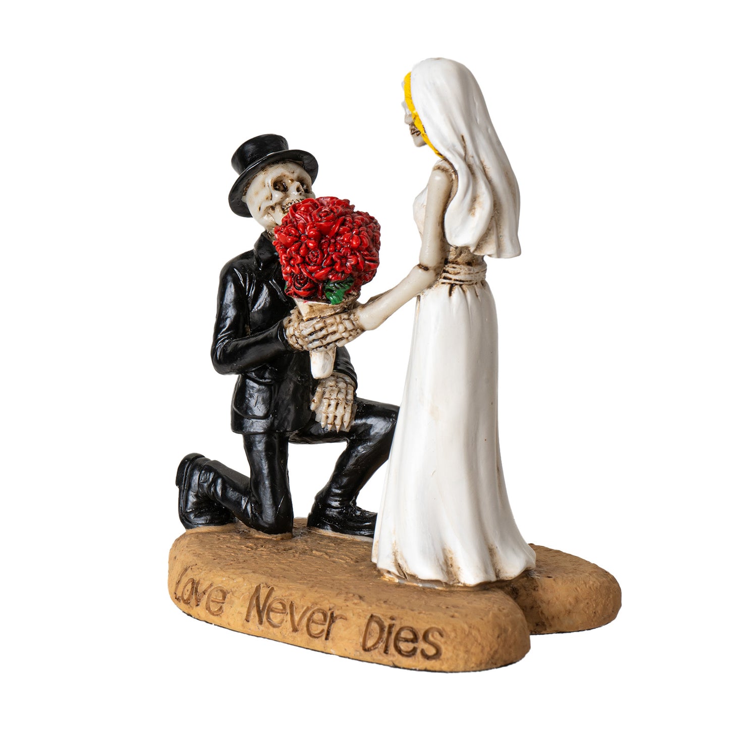 Til Death Do Us Part Skeleton Couple Figurine Love Never Dies Wedding Decor