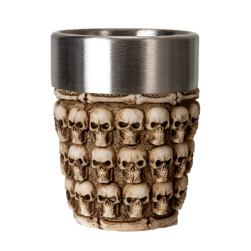 Skull Wall Shot Glass with Bone and Skeleton Design