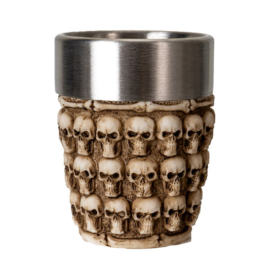 Skull Wall Shot Glass with Bone and Skeleton Design