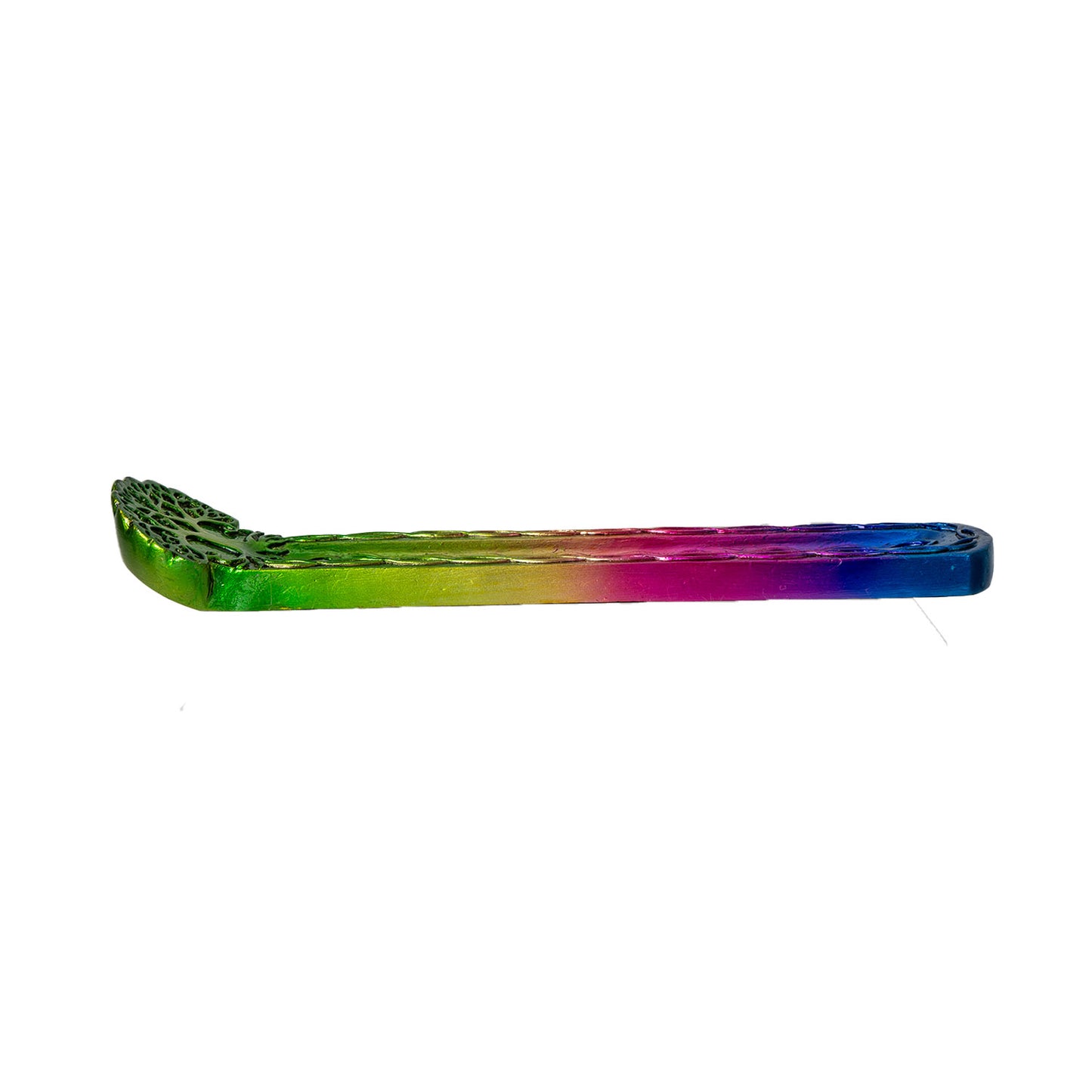 Tree of Life 9.84" Long Incense Holder with Colorful Ombre Finish