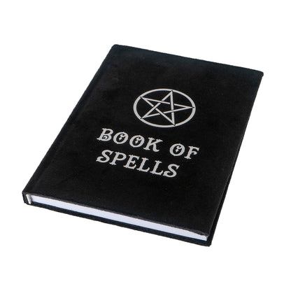 Book of Spells Velvet Journal by Something Different UK A5 Sized Blank Hardcover Notebook