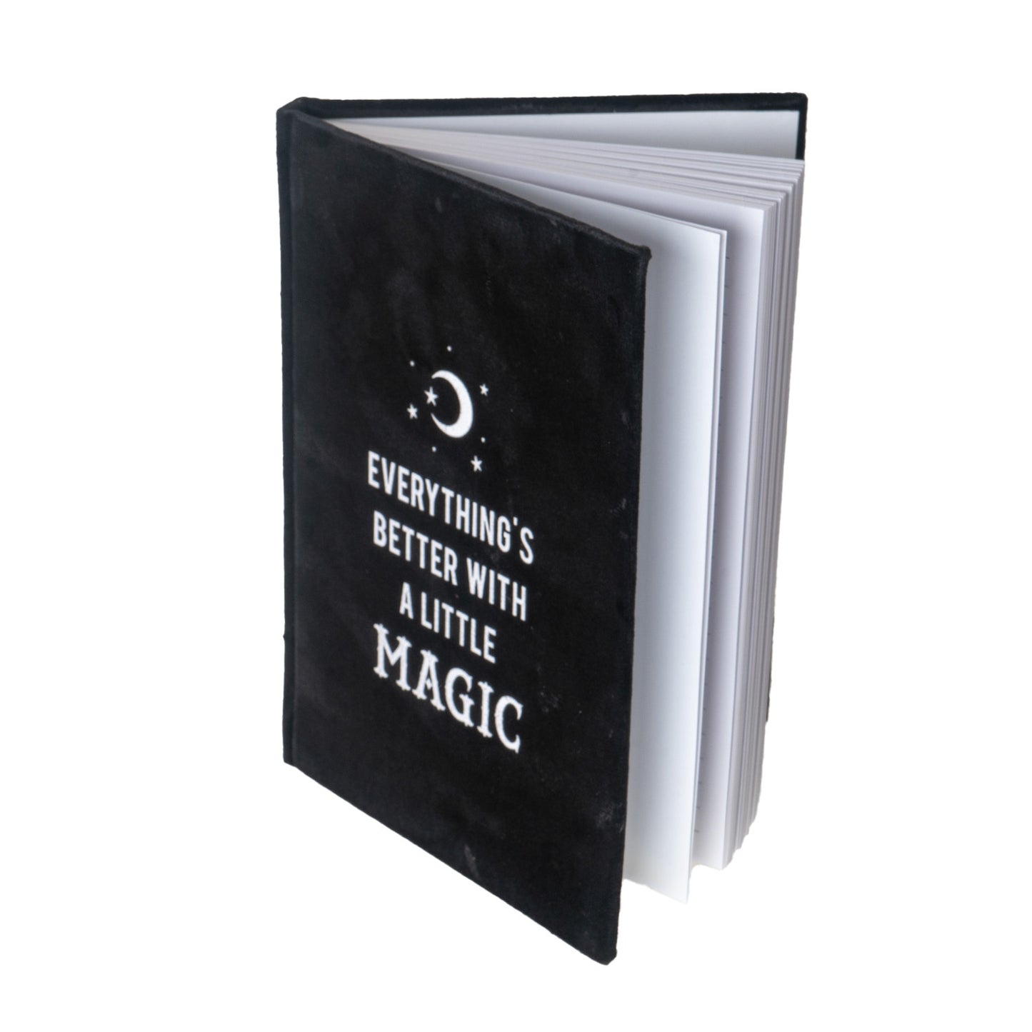 Everythings Better with Magic Velvet Journal by Something Different UK A5 Sized Blank Hardcover Notebook