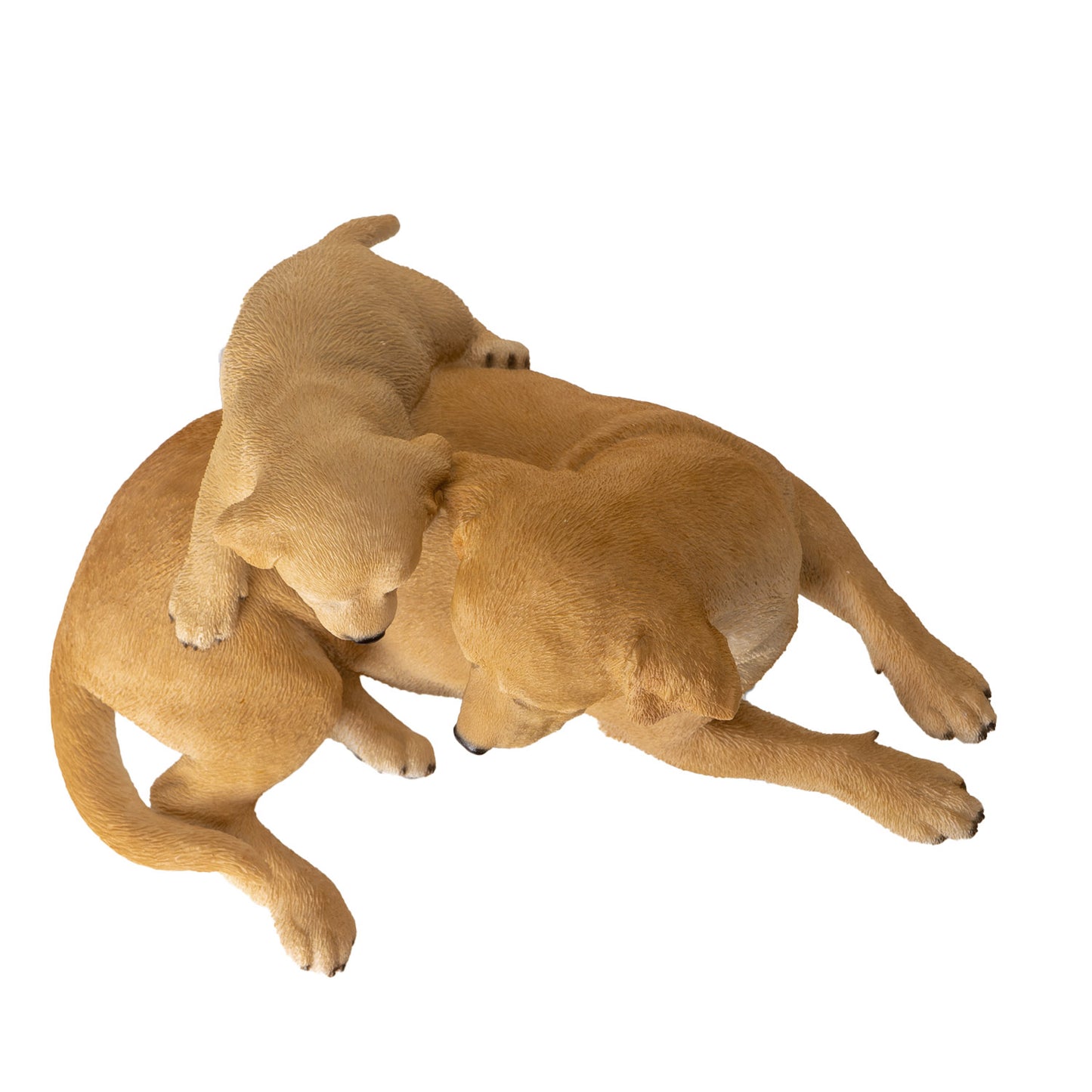 Mother and Puppy 10" Long Labrador Figurine Realistic Dog for Outdoor Garden or Home Decor for Pet Lovers