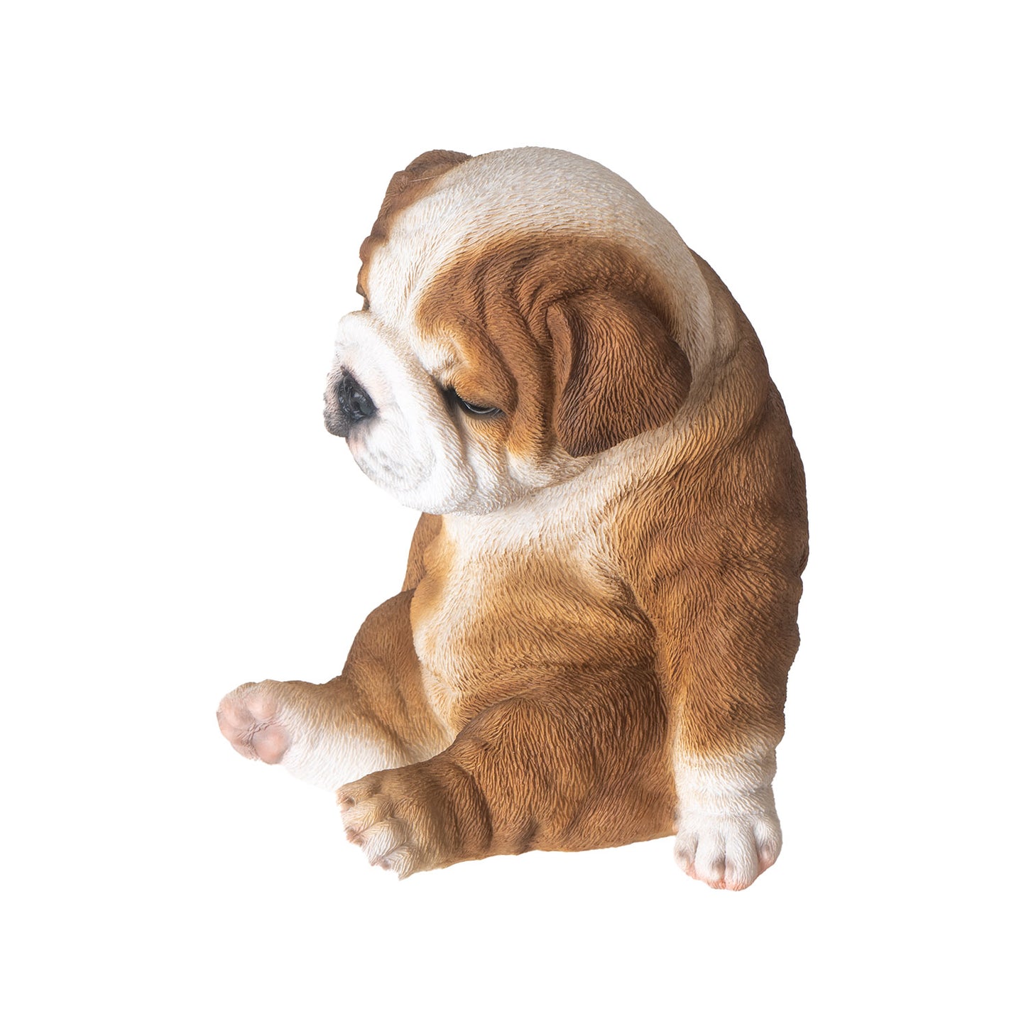 Sitting Bulldog 6" Tall Puppy Figurine Adorable English Bulldog Dog Collectible Decor Gift for Dog Lovers and Unique Home Decor