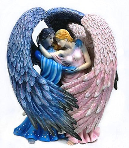 Sheila Wolk's Day Surrendering Unto Night Angels Collectible Figurine 10 inch Tall