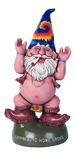 Free Spirited Pot Smoking Happiness Is Home Grown Garden Gnome