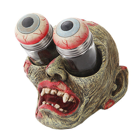 Undead Zombie With Gouging Eyes Salt Pepper Shaker Holder Figurine by ATL