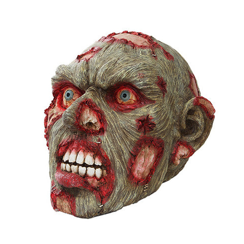 18 Inch Halloween Zombie Oversized Head Skull Statue Figurine