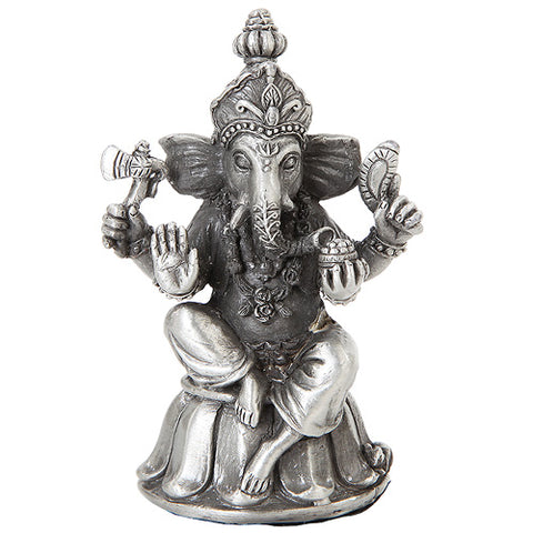 3.88 Inch Ganesha Elephant Indian Hindu Resin Statue Figurine