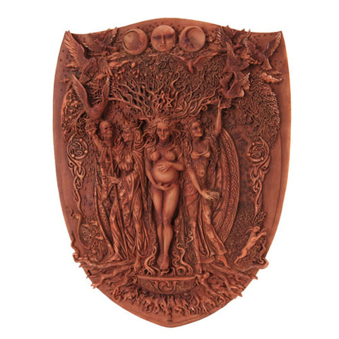 Pagan Wiccan Tripple Goddess Mother Maiden Crone Plaque