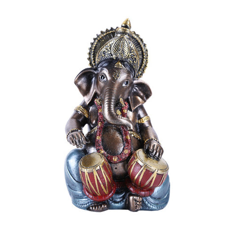Pacific Giftware The Hindu Elephant Deity Ganesha Music Band - Sitting Ganesh Playing Tabla