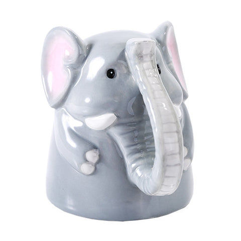 Topsy Turvy Coffee Mug Adorable Mug Upside Down Tea Home Office Decor (Elephant)