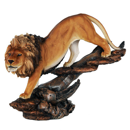 12" Prideful king of The Jungle Savannah Lion Wildlife Home Figurine Pride Land