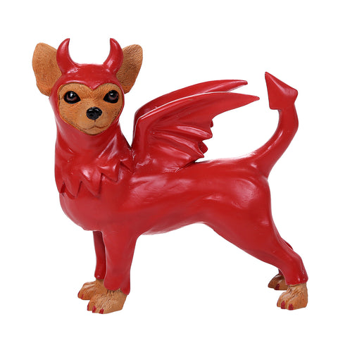 Adorable Red Devil Chihuahua Collection Cute Chihuahua In Costume Dog Collectible