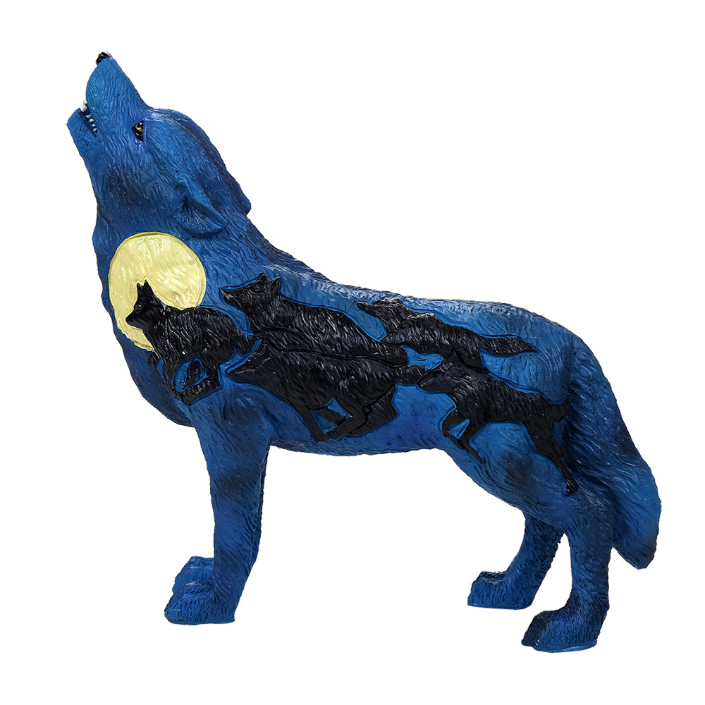 The Wolf Spirit Collection Night Rush Blue Wolf Spirit Collectible Figurine