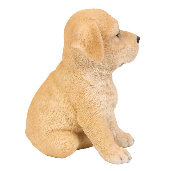 Pacific Giftware Adorable Seated Yellow Labrador Puppy Collectible Figurine Amazing Dog Likeness Hand Painted Resin 6.5