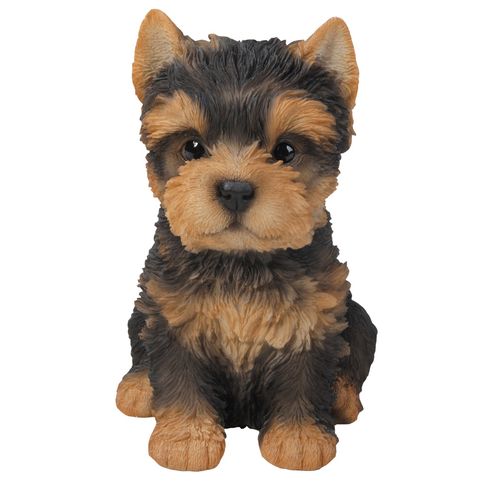 6.4 inches Yorkshire Terrier Puppy Figurine Statues Collectible