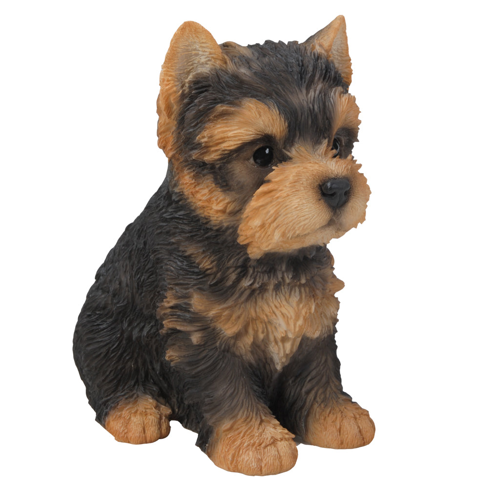 6.4 inches Yorkshire Terrier Puppy Figurine Statues Collectible