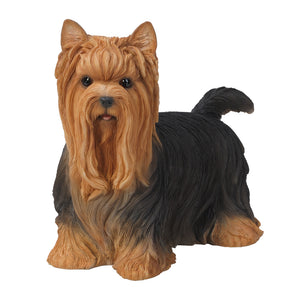 Yorkshire Terrier Yorkie Statue Glass Eyes Life Size Dog