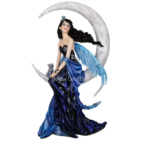 Indigo Moon Blue Fairy Figurine Nene Thomas Art Licensed Four Elements
