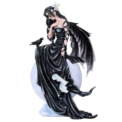 Dark Skies Raven Fey Goth Fairy Collectible Figurine Nene Thomas Licensed Art Inspiration 11 Inch Tall