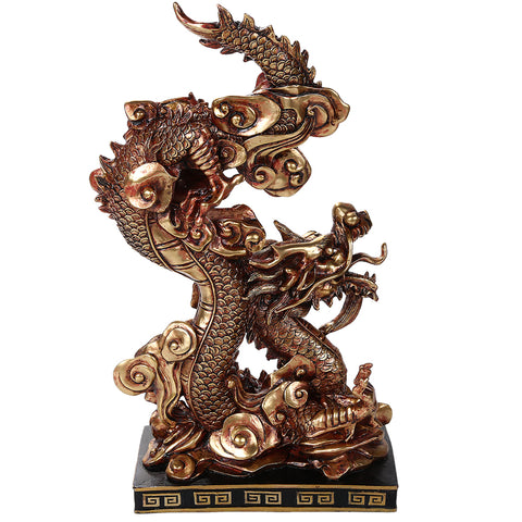 Fengshui Oriental Dragon Prosperity Decorative Statue