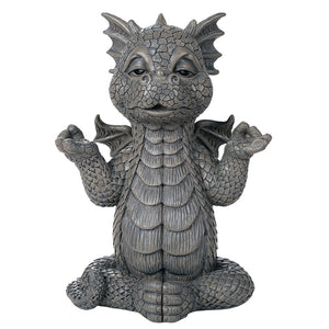 Dragon Meditating Yoga Dragon Garden Display Stone Finish