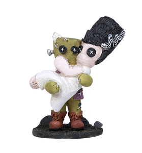 Pinhead Monsters Couple Frankenstein Bride Monster Doll Figurine Statue Wedding Zombie