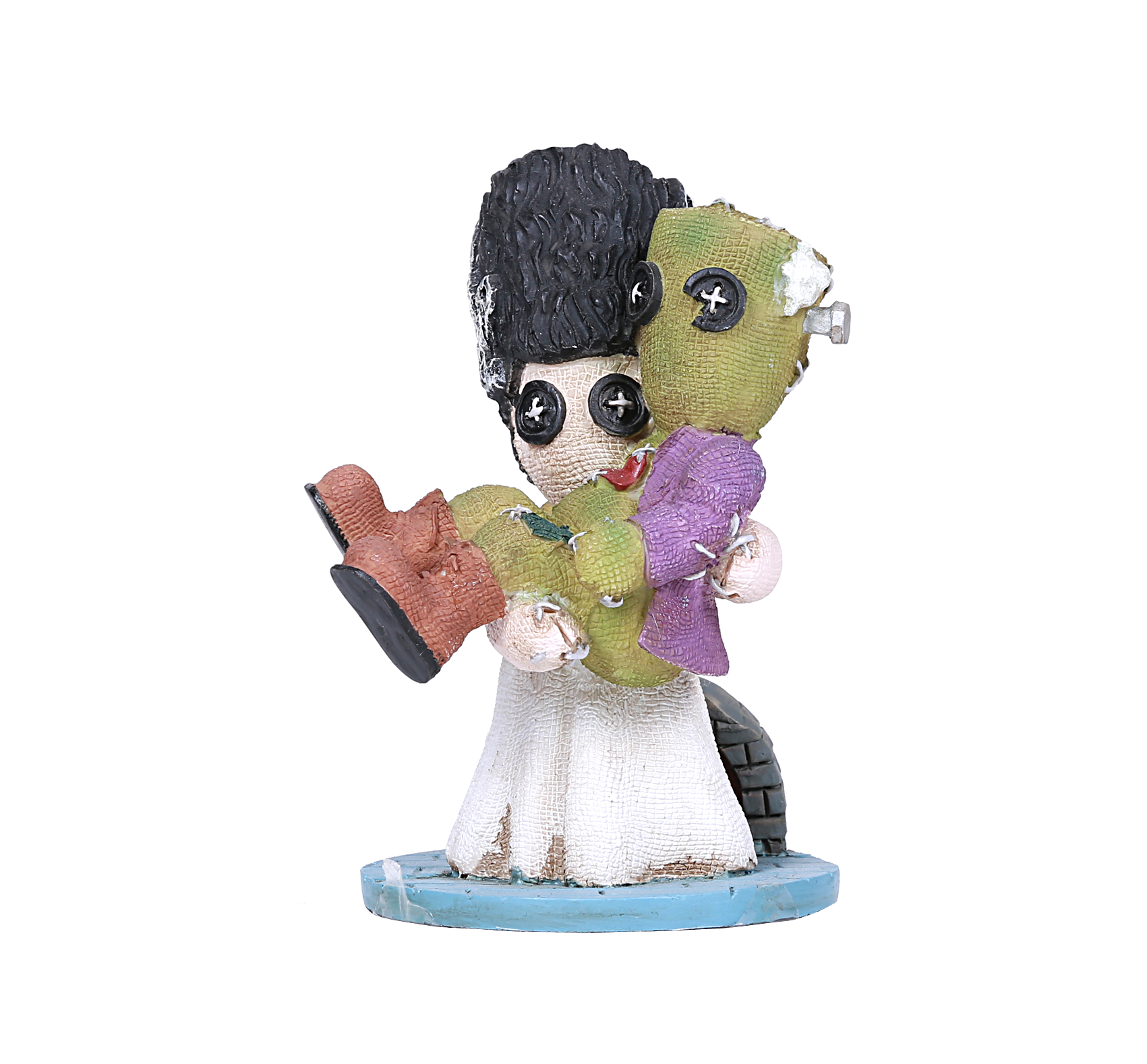 Pinhead Monsters Couple Frankenstein Bride Monster Doll Figurine Statue Wedding Zombie