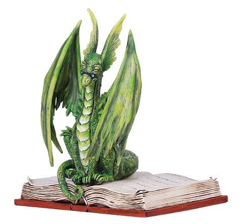 Scholar Dragon Text Book Statue by Amy Brown Professor Teaching University