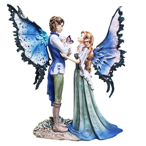 Faerie Family Statue by Amy Brown Couple Baby Fairy Figurine