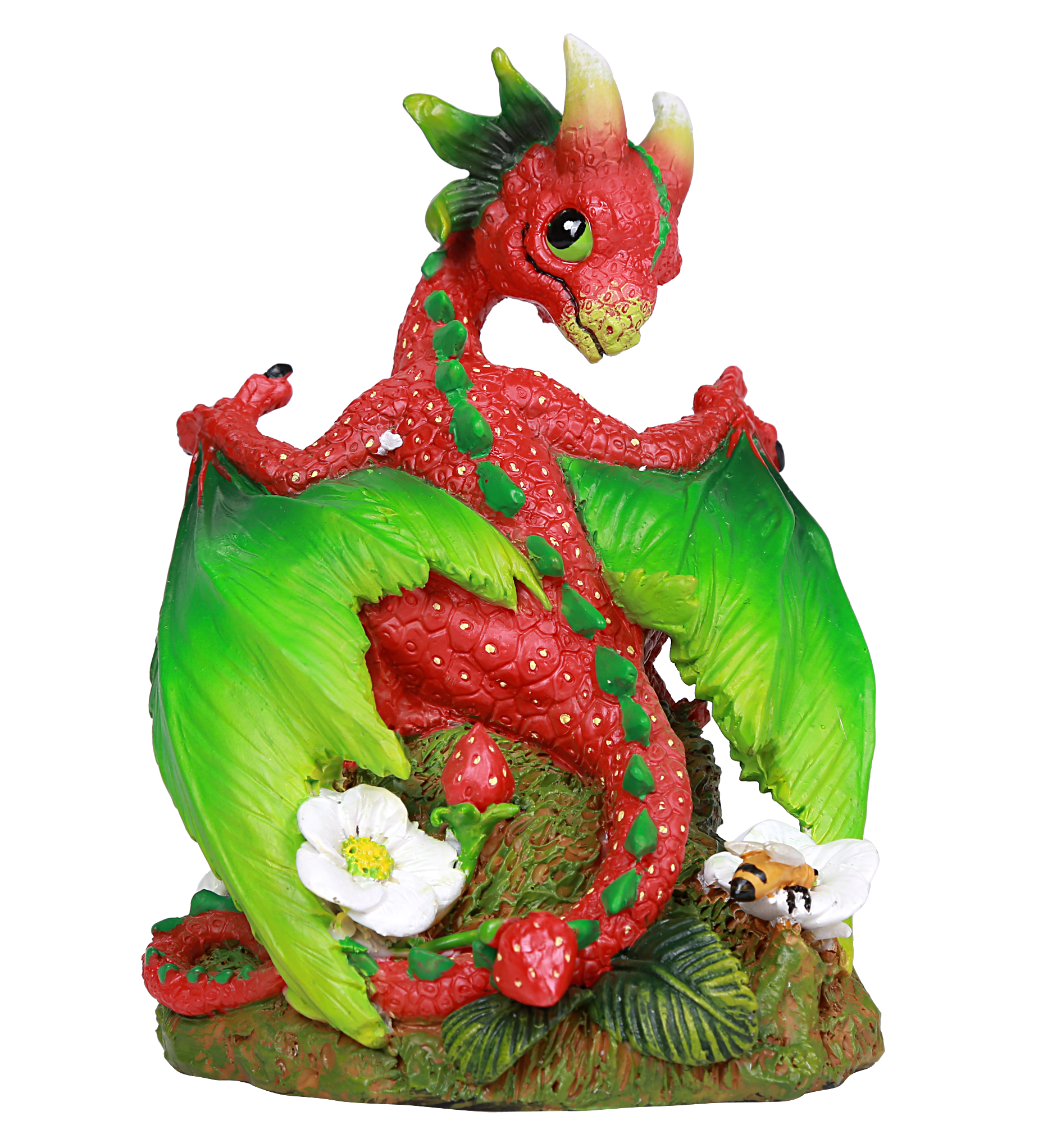 Strawberry Red Dragon Statue by Stanley Morrison Strawberry Vine Seeds