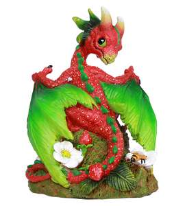 Strawberry Red Dragon Statue by Stanley Morrison Strawberry Vine Seeds