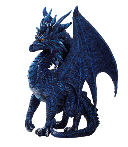 Checkmate Nightfall Purple Blue Mystical Dragon by Ruth Thompson Home Decor