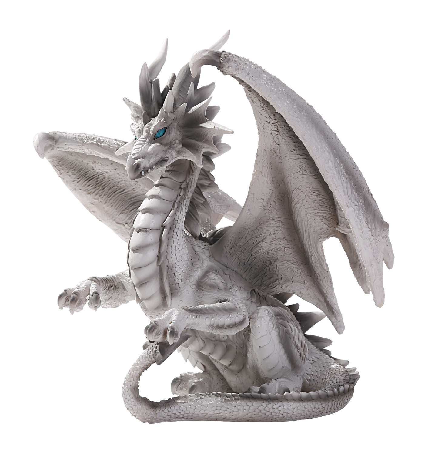 Checkmate White Mate Silver Mystical Dragon by Ruth Thompson Home Decor