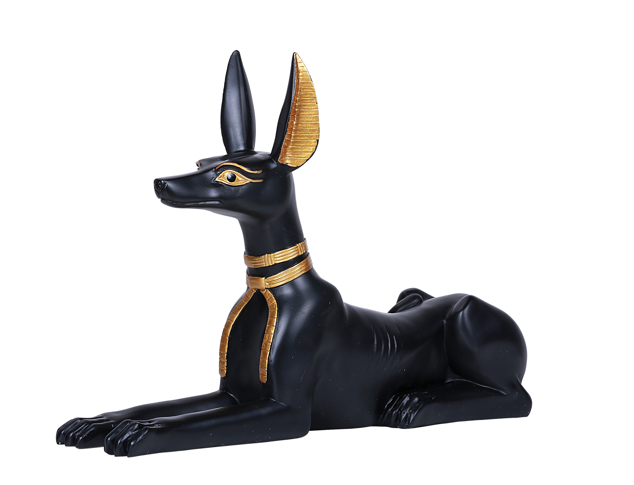 Ancient Egyptian Hieroglyph Inspired Anubis God of Underworld Collectible Figurine 20"L